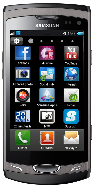 Samsung S8530 Wave II  Noir